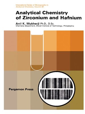 cover image of Analytical Chemistry of Zirconium and Hafnium